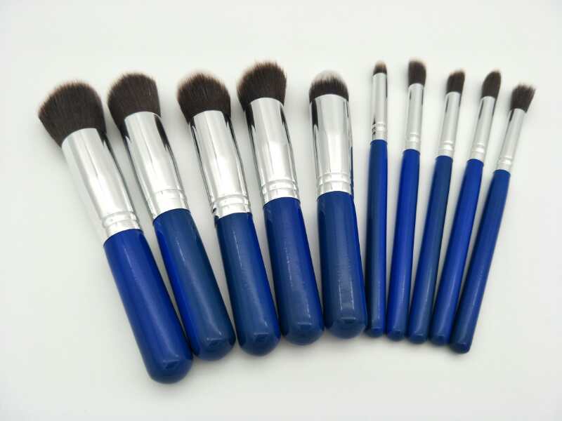 VOSAIDI Makeup brush sets with blue handle