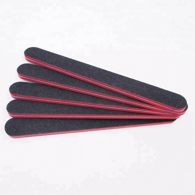 Japan straight Small MOQ 100/100 nail file black