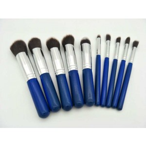 VOSAIDI Makeup brush sets with blue handle