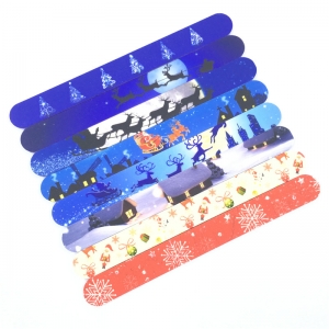 Professional custom printed christmas nail file 100/180